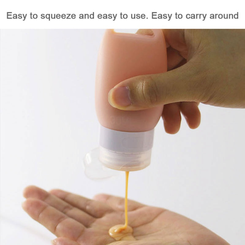 40/60/90ML Silicone Travel Bottles Leak Proof Refillable Travel Accessories Toiletries Containers Travel Cosmetic Tube #