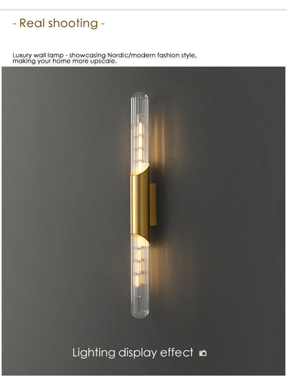 Nordic Luxury Wall Lamp E27 Bulb Is Used For Bedroom Mirror Stairs Bedside Wall Paintings Comfortable Lighting Decorative Lamps