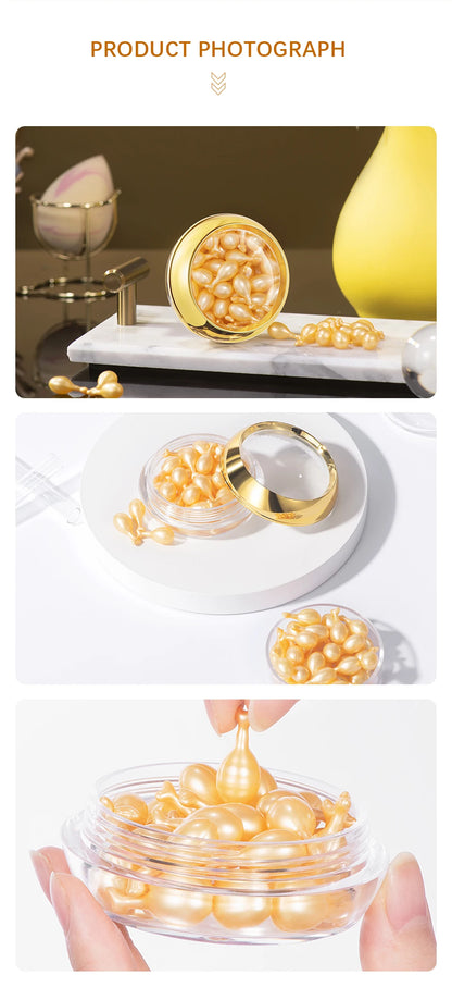 90 Pcs/Bottle Retinol Serum Ceramide Capsules Night Serum Moisturizing Anti-aging Face Serum Spot Removing Cream Skin Care