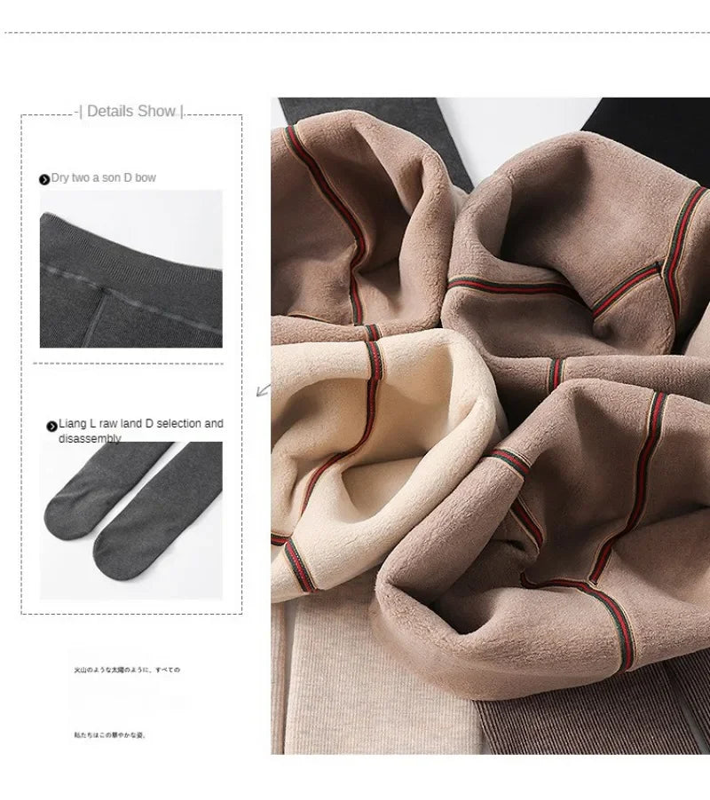 Winter Infant Girls Plus Velvet Pantyhose Children's Leggings Thickening Kids Babys Skinny Pants Snow Keep Warm