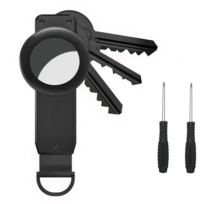 Key Organizer, Compact Keyholder, Anti-Lost Metal Keychain with Airtag Case, Compatible with Apple AirTag Finder Tracker, Alumin