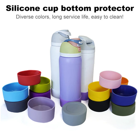 Silicone Water Bottle Boot Anti-Slip Bottom Cover Bottom Protector Protective Bottom Base for Owala 32oz Flask Water Bottle