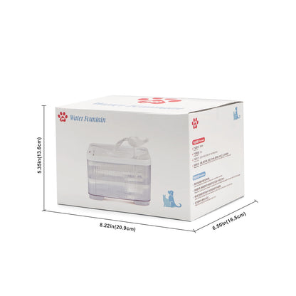 Cat&Dog Water Fountain Auto Filter Transparent Drinker USB Electric Mute Recirculate Filtering Large Capacity Water Dispenser