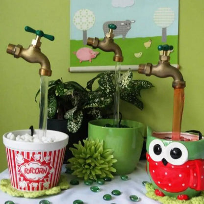 Float Faucet Fountain  Delicate Floating Tap Holiday Gift Invisible Spout  with Pipe Watering Can Fountain