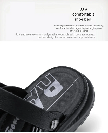 Sandals men  wear outdoors in summer  sports leisure work driving  Anti slip  wear-resistant  trendy beach shoes outdoor wear