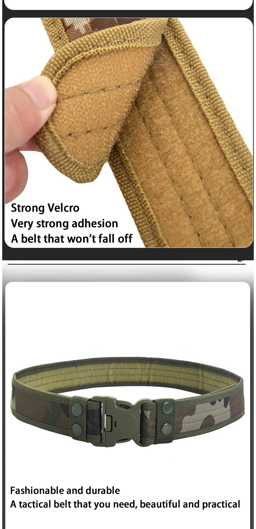 Men's Belt Outdoor Camouflage Tactical Belt Oxford Cloth Belt Mountaineering Belt Nylon Wide Waist Belt Work Belt Neutral Belts