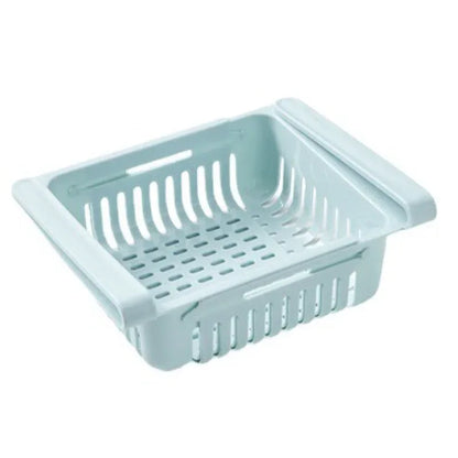 Fridge Organizer Multifunctional Storage Box Kitchen Scalable Save Space Drawer Plastic Fruit Egg Food Divider Layer Shelf