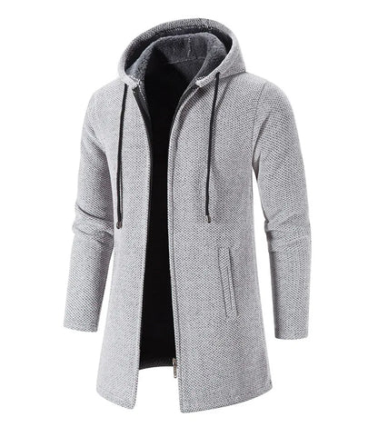 Men's Sweaters Coat Autumn Winter New Hot Warm Zipper Medium Long Cardigan Sweaters Man Casual Knitwear Sweatercoat mens clothes