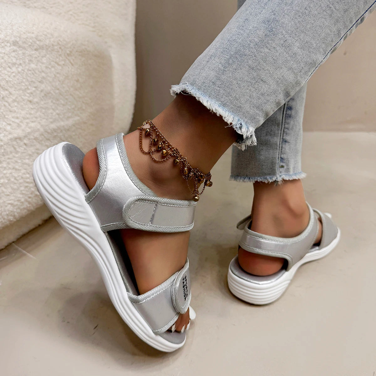 2025 New Summer Sandals Travel Women Shoes New Sandal Sole Sandal Ladies Outdoor Beach Slippers Platform Sandals for Women