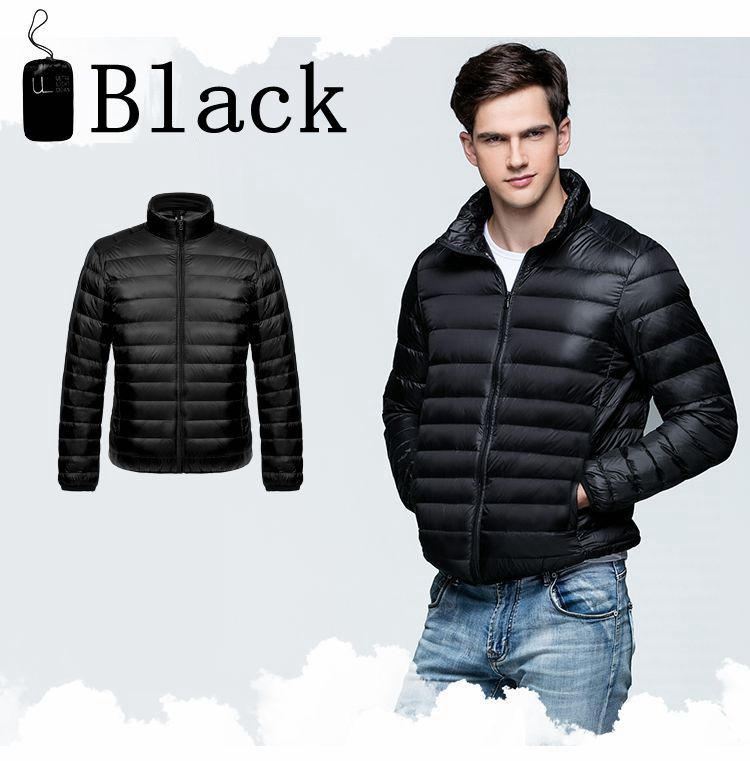 Winter Men's Down Jacket Ultra Light Down Jacket Men Windbreaker Feather Jacket Man Lightweight Portable Warm Coat Down Jacket