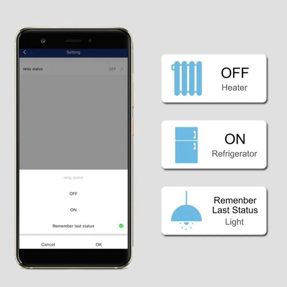 Remote Voice Control Smart Plug 110-240V US Plug Smart Plug Outlet Power Monitoring 10A/16A/20A Smart Wifi Socket Scene Linkage