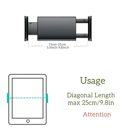 Tablet Mount Universal 7.0 To 11 inch Tablet Bracket ,9.0 To 14.5 inch Tablet Mount，Mobile Phone Clamp Mount