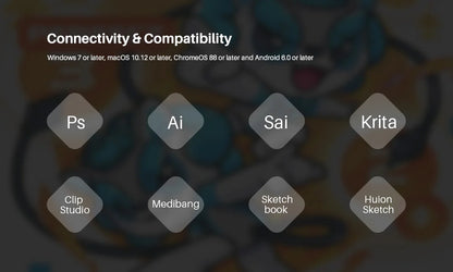 Graphics Tablet HUION H420X Digital Drawing Tablet Graphic Tablet for Painting with Battery-Free Pen PW100 8192 L