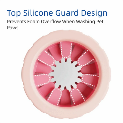 Soft Bristles Pet Paw Cleaner Reusable Mud Removal Dog Foot Washing Cup Detachable Portable Pet Feet Washer Daily Foot Care