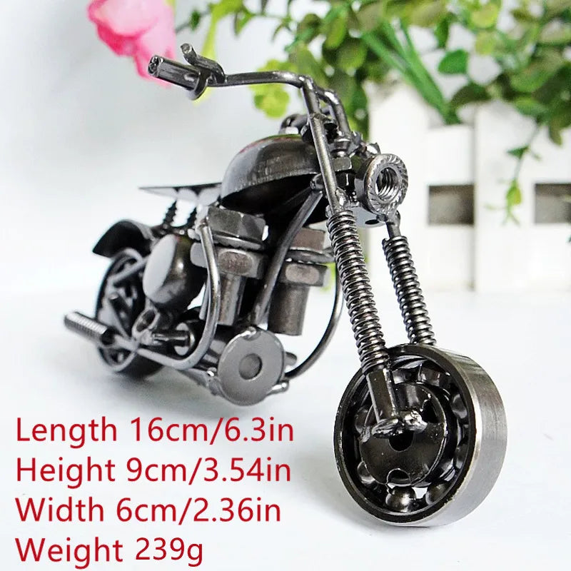 Metal Iron Motorcycle Model Special Promotion Iron Ornaments Handmade Crafts Gifts Multiple Options Available