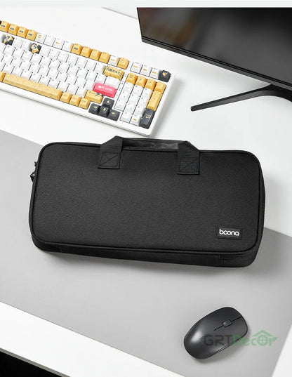 Tech Pouch Organizer for Keyboard Within 82-108 Key Mechanical Keyboard Storage Bag Organizer Travel Tech Pouches Dust Cover