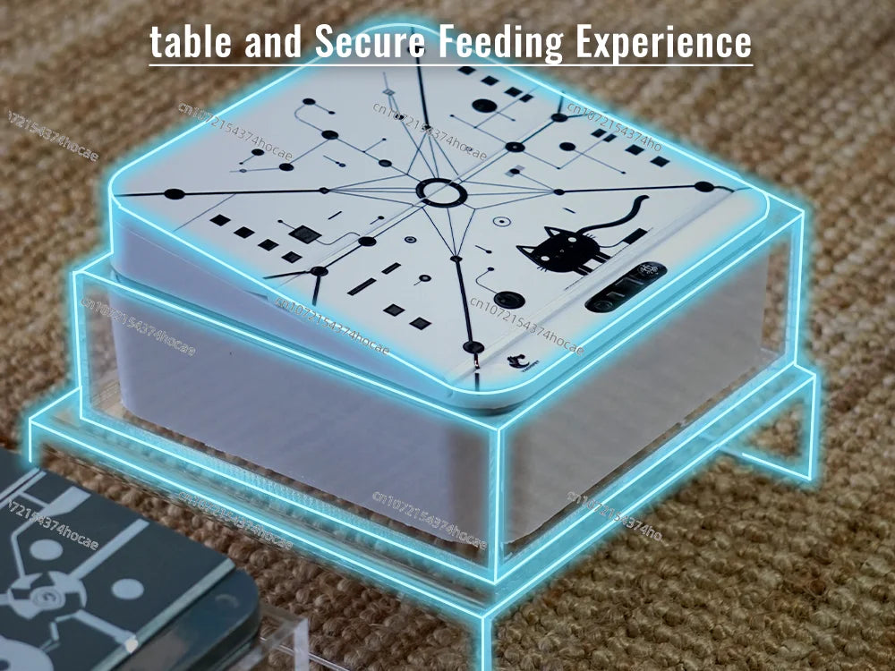 Smart Automatic Pet Feeder With RFID Sensor, Elevated Base, and 650ml Capacity for Wet & Dry Food