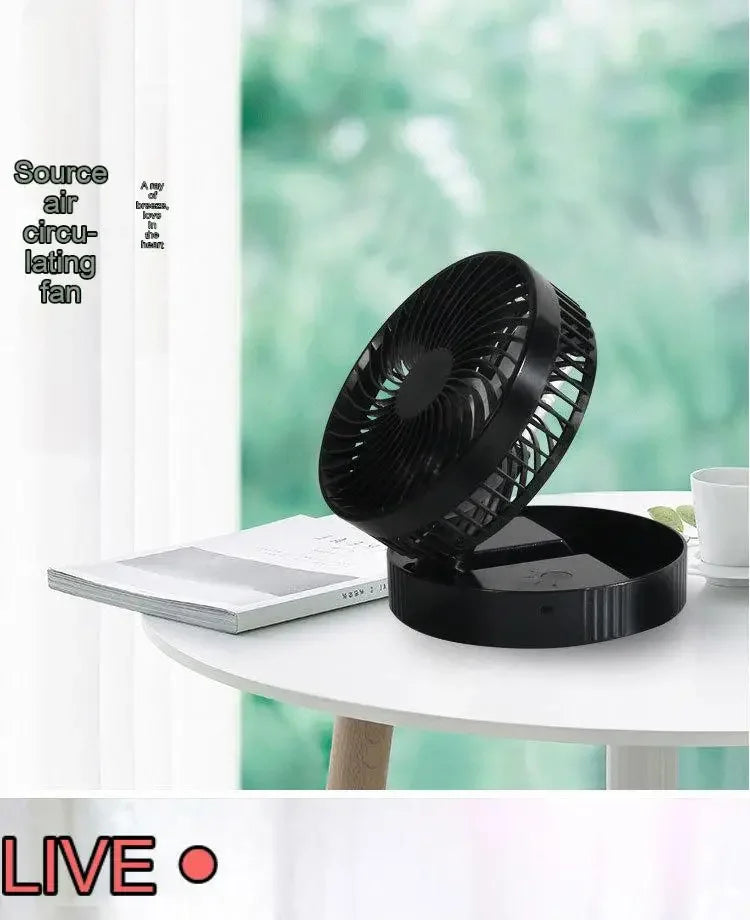 Retractable Electric Fan USB Charging Foldable Fan Portable Mini Four Speed Electric Fan Dormitory Outdoor Activity