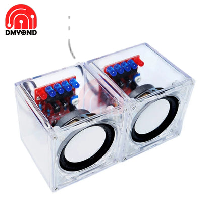 Portable BL Speaker Production Kit Electronic DIY Parts Transparent Speaker Parts Welding Training Accessories Audio Parts DIY