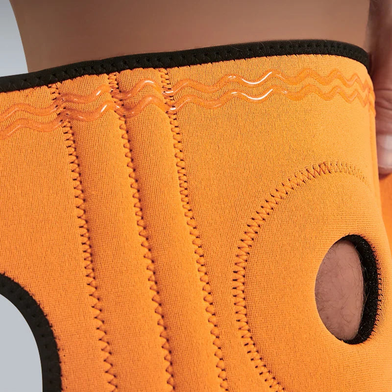 1Pc Knee Brace with Side Stabilizers Patella Gel Pads Unisex Cycling Running Climbing Knee Support Soccer Fitness Knee Pad