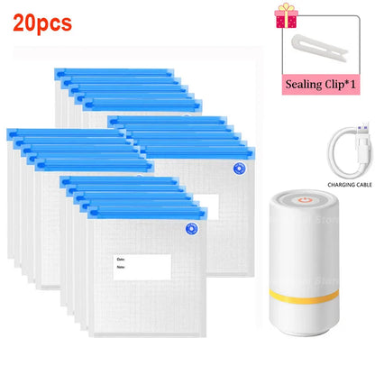 Vacuum Sealed Food Bags Food Storage Bag with Sealing Pump Household Food Sealer Air Valve Bag Food Storage Bag