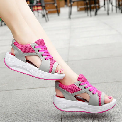Women Sandals 2023 New Lady Platform Chunky Sandals Comfortable Women's Sandals Open Toe Casual Summer Sports Shoes