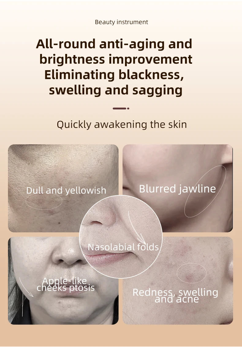 2025 Newest Facial Roller Machine Rotation EMS Heating Skin rejuvenation Facial Lifting Tighten Portable Beauty Machine