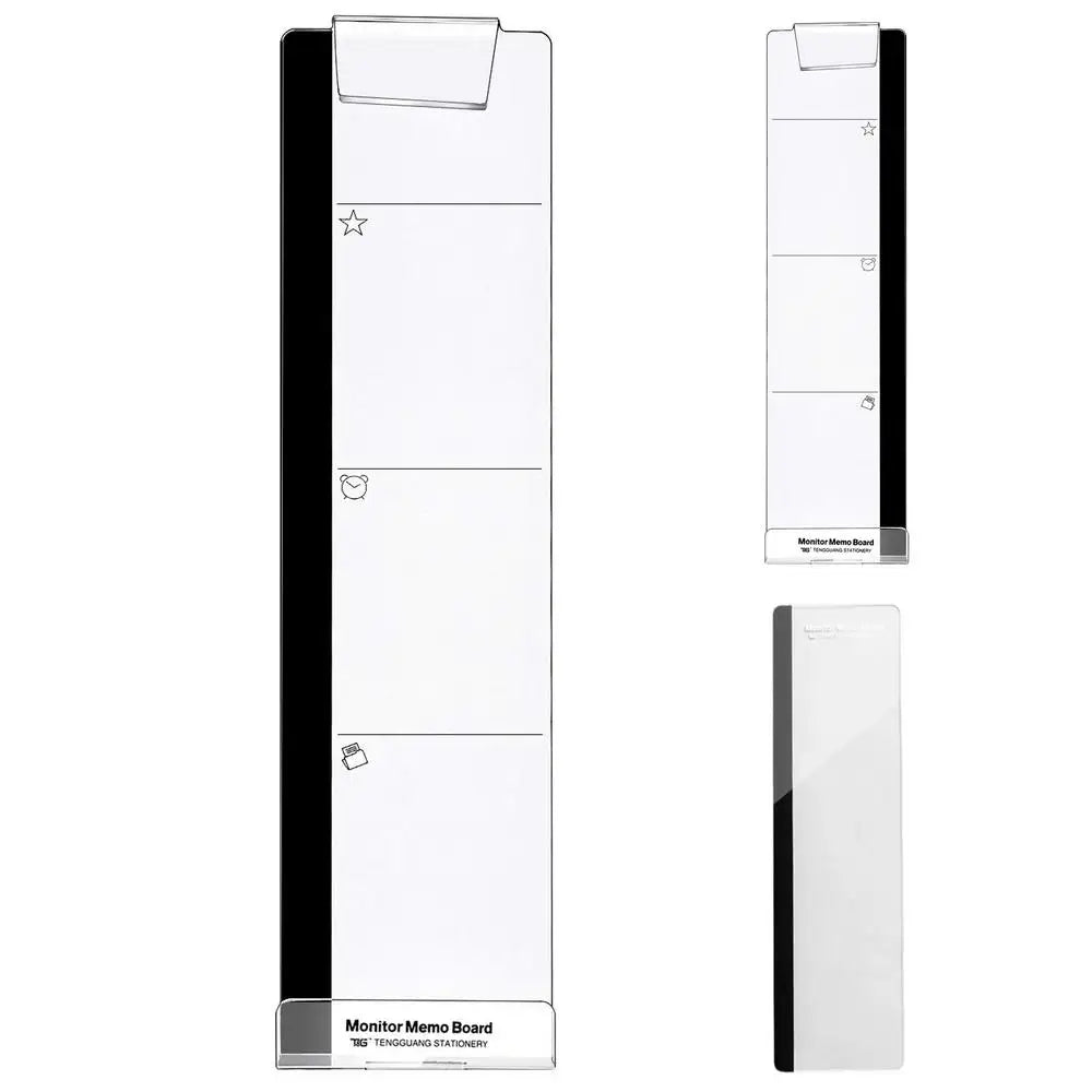 1pc Computer Monitor Memo Board Computer Message Board Office Supplies Computer Note Clip Home Office Desk Accessories Decor