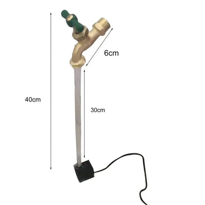 Float Faucet Fountain  Delicate Floating Tap Holiday Gift Invisible Spout  with Pipe Watering Can Fountain