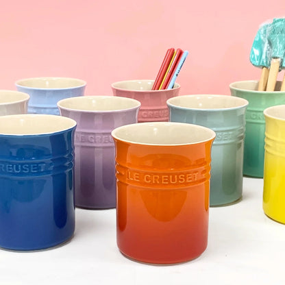 Kitchen Utensil Holder Countertop,Ceramic Storage Organizer,Cooking Tool Caddy Canister,Porcelain Tableware Container Jars Boxes