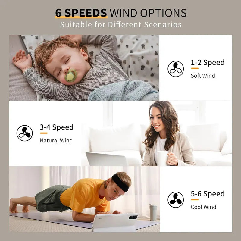 Smart Bedroom Ceiling Fans with Remote Control Low Profile 33CM 55W Dimmable LED Ceiling Fan with Lights  6 Wind Speeds Timing