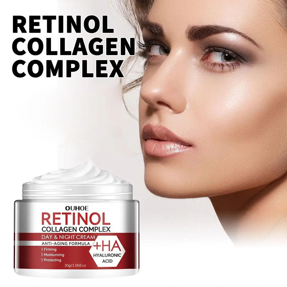 1/2/3PCs Retinol Cream For Face & Under Eye, Retinol Collagen Facial Moisturizer Fight Aging Brightening Hydrating Night Cream