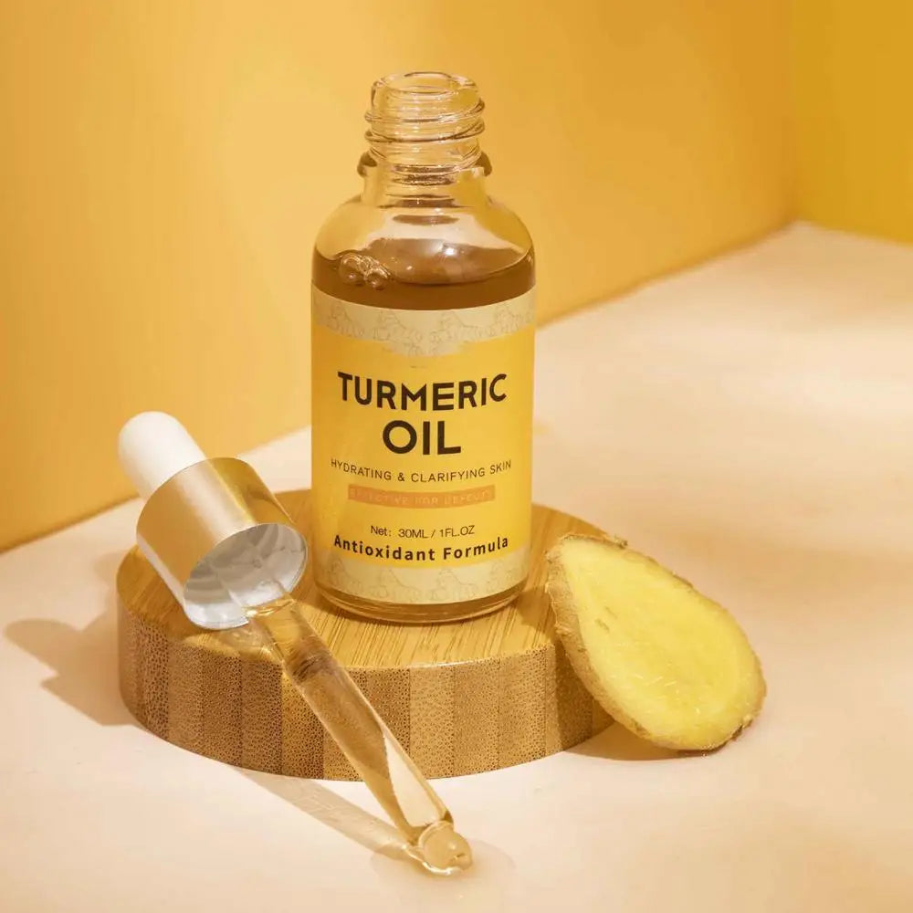 30ml Turmeric Oil Facial Turmeric Serums Deep Moisture Serums Turmeric Freckle Whitening Serum Nourish Smooth Face Skin Care