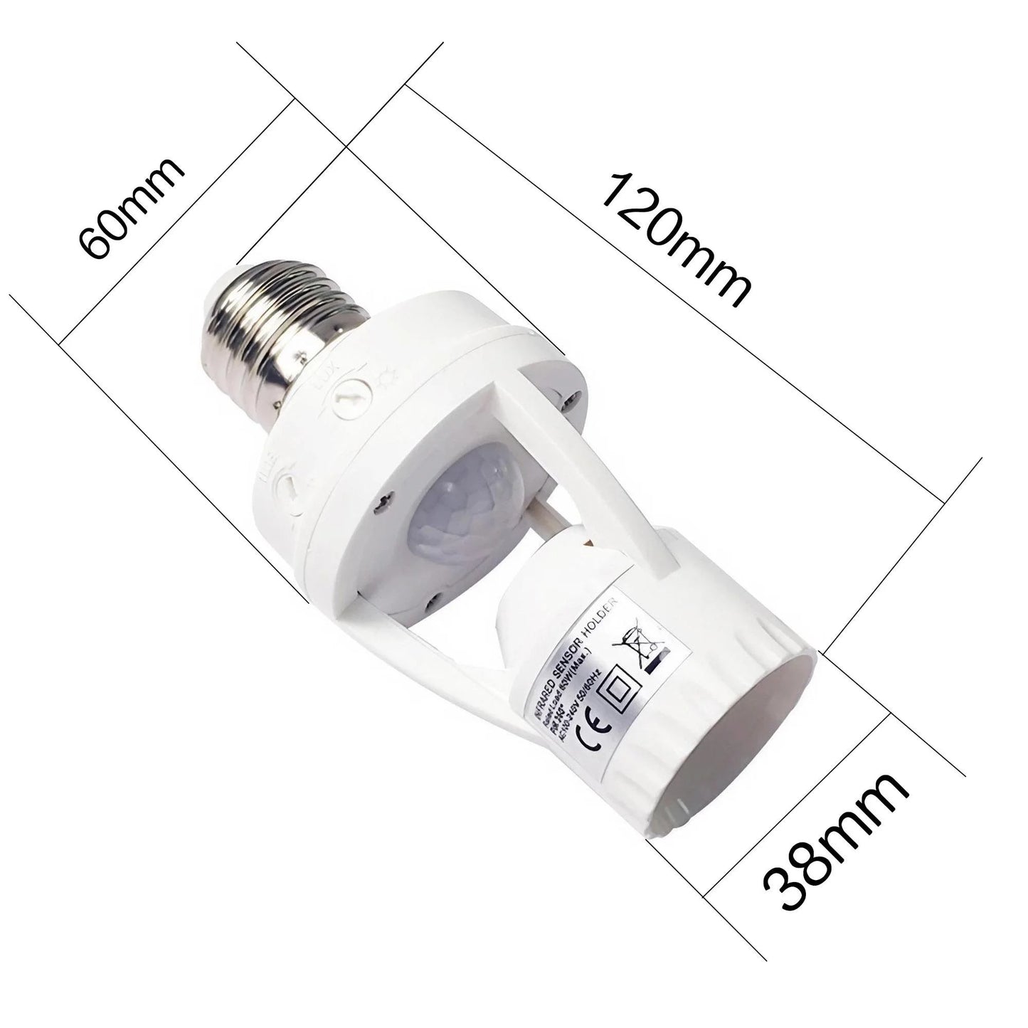 Enhance Your Lighting Experience with Our Smart E27 Bulb with Infrared Motion Sensor Energy-efficient and Adjustable Sensitivity
