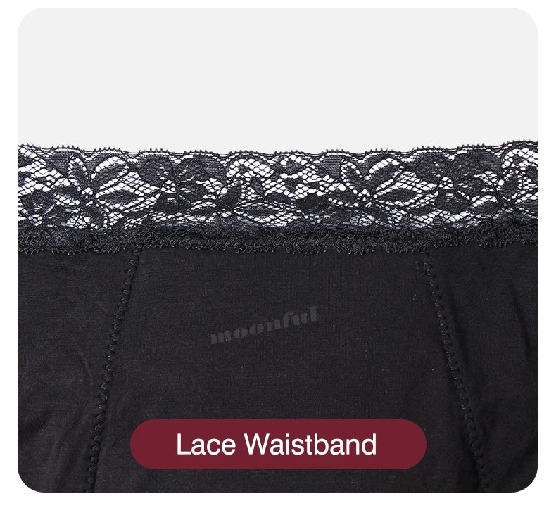 Menstrual Panties Woman Flow Abundant Period Underwear Leak Proof 4 Layer Menstrual Briefs Absorbent Panties for Menstruation
