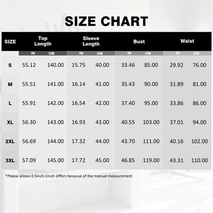 Women's Plus Size Maxi Dresses 3/4 Sleeves Bohemian Long Dress Printed Swing Dress with Belt