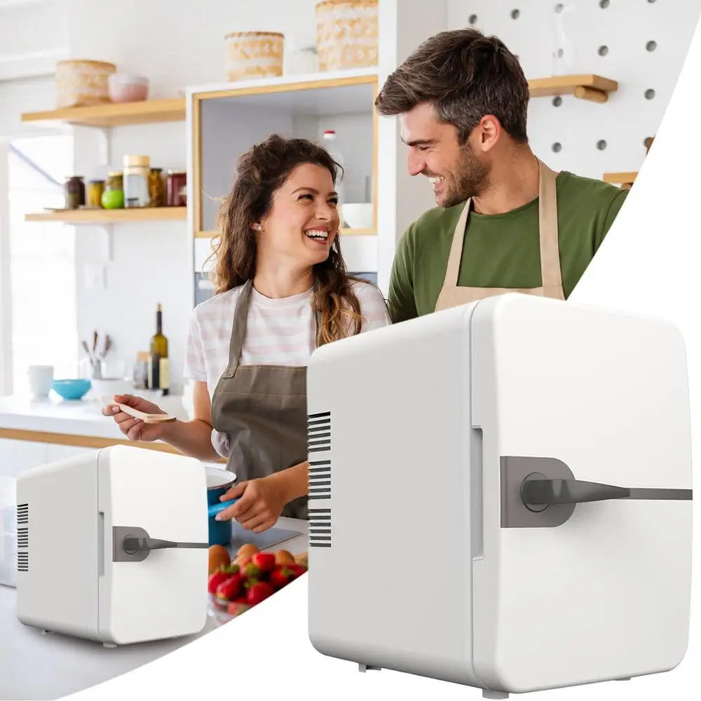 6L Car Mini Fridge For Camping Picnic Beauty Cosmetics Mask Makeup Skincare Refrigerator Cooling Dormitory Refrigerator