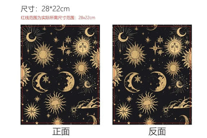 1pc Vintage Books Book Sleeve Teaware Book Protector Flower Black Book Covers for Paperbacks Washable Fabric Cloth Book