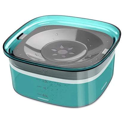 2L Dog Water Bowls Pet  Floating Drinking Bowls Cat Anti Wet Mouth Anti Splash Large Capacity Drinker For Small Mid Large Dog