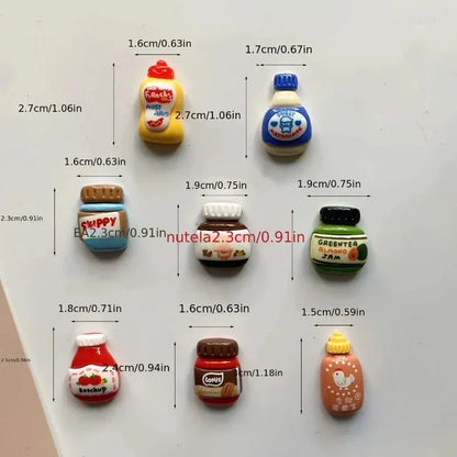 Refrigerator Magnets Cute Decorative Magnets Cartoon Food Fridge Magnets Personalized Fridge Magnet Locker Cabinet