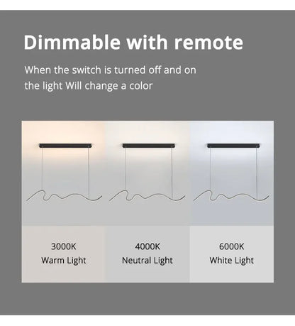 Dining Room Lamp Chandelier Light Luxury Lamps Modern Minimalist Dining Room Dining Table Bar Nordic Minimalist Strip 2025 New