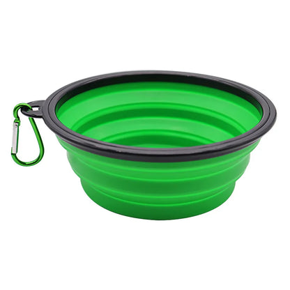 350ML Foldable Silicone Pet Bowl - Travel Bowls for Outdoor Camping - Portable, Collapsible, Lightweight, Space-Saving, Easy-to-