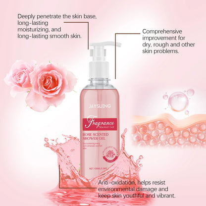 Fragrant Shower Gel Body Wash Perfume Long Lasting Fragrance Deep Cleansing Moisturizing Refresh Smooth Exfoliating Bath Lotion