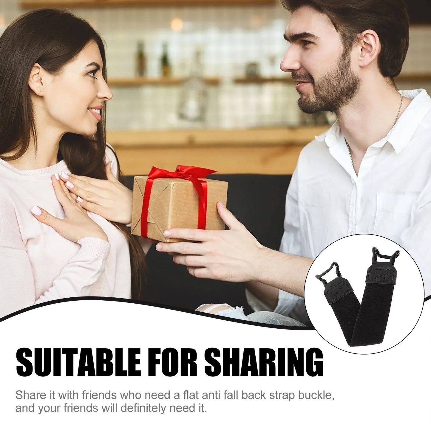 Portable Anti Drop Back Adhesive Band Tablet Hand Strap Holder For Single Hand Operation Elastic Grip Black 3x19cm Tablet