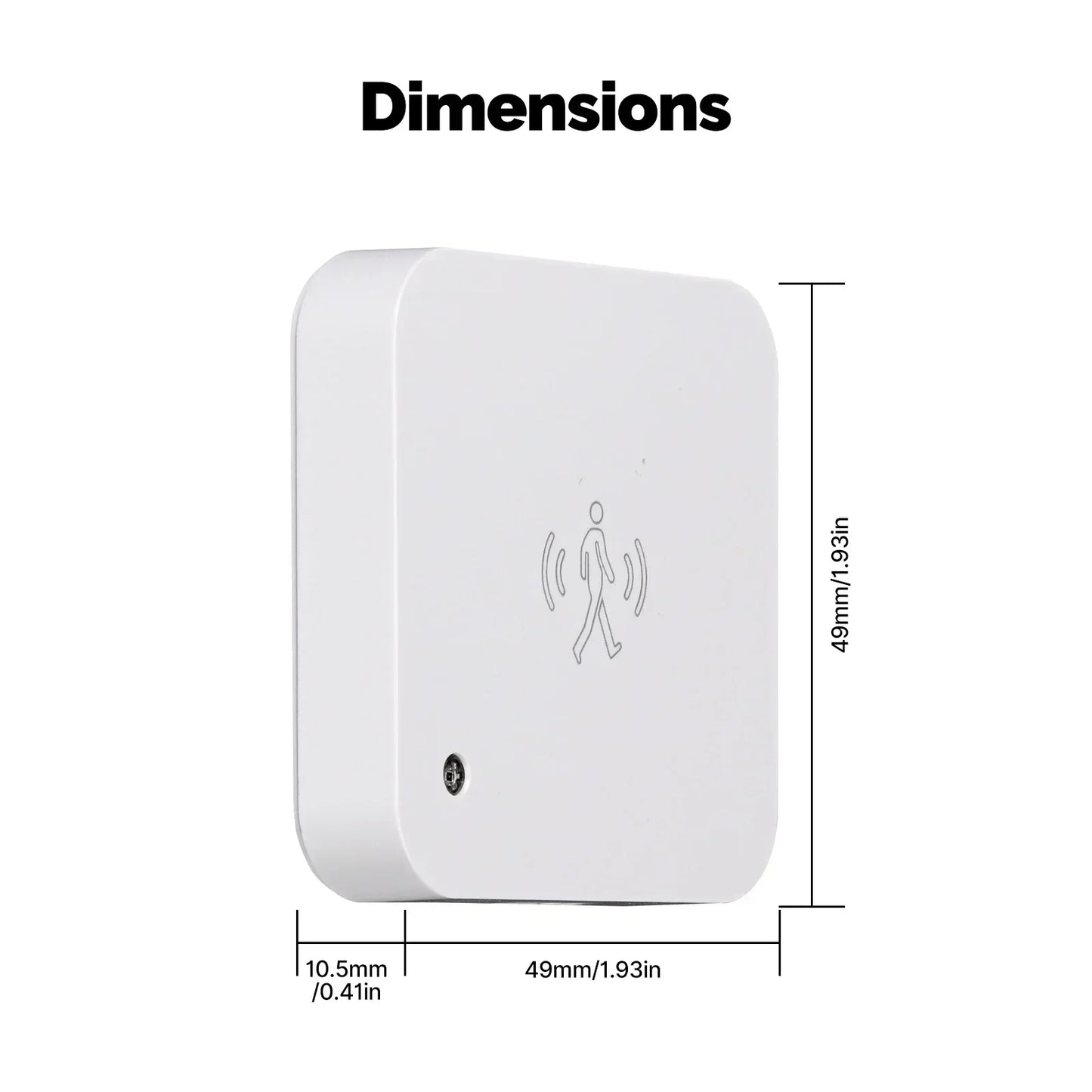 MOES Smart Presence Sensor WiFi/ZigBee, Human Motion & Motionless Detection, Light Sensor, App Alerts, Wired Install