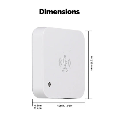 MOES Smart Presence Sensor WiFi/ZigBee, Human Motion & Motionless Detection, Light Sensor, App Alerts, Wired Install