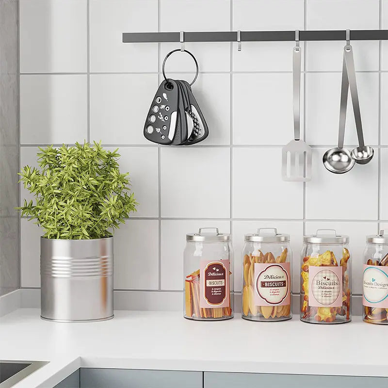 6 Pieces Kitchen Gadgets Set Space Saving Cooking Tools Cheese Grater Bottle Opener Vegetable Peeler Pizza Cutter Garlic Grinder