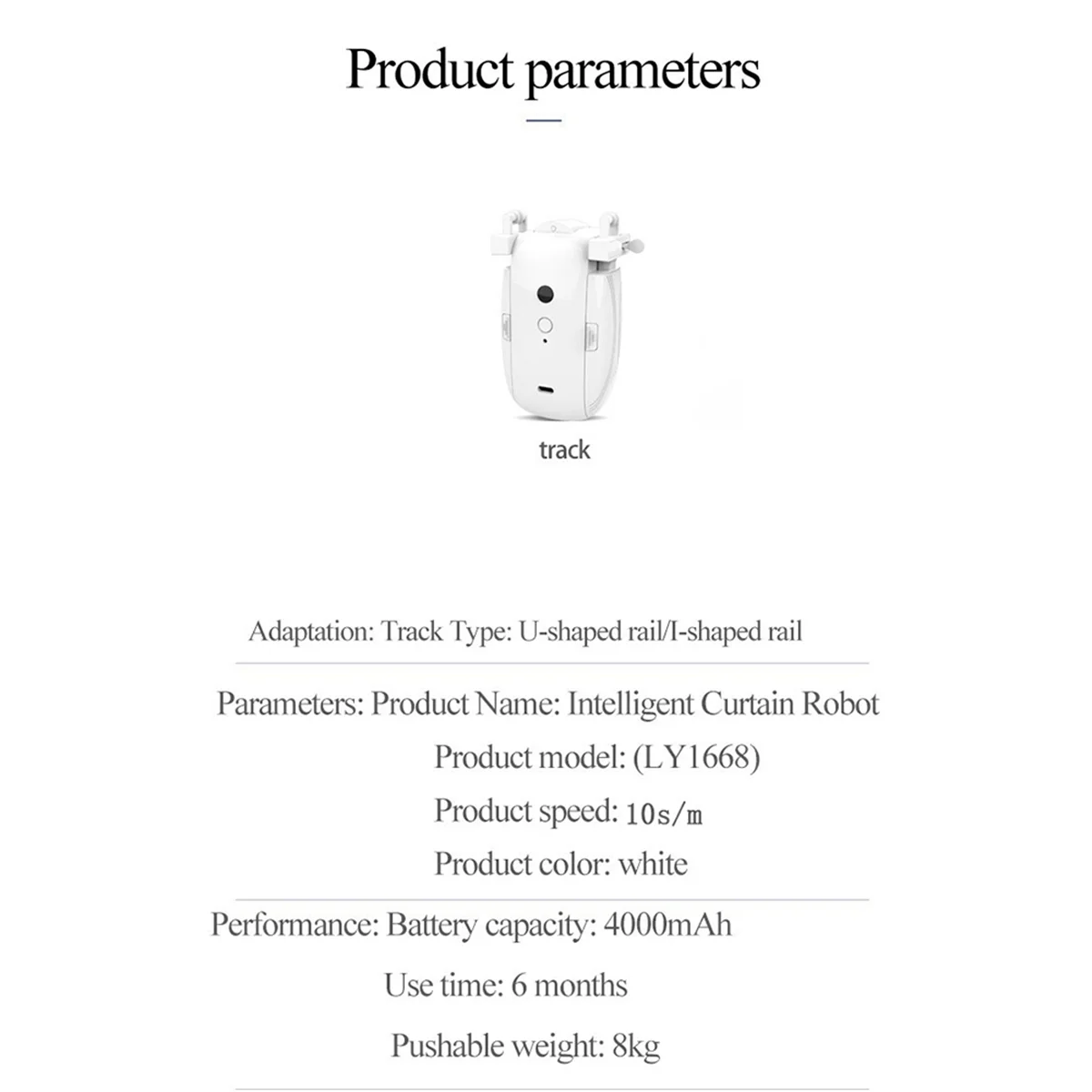 TUYA Smart WiFi Curtains Robot T/U-Rail Tracks Automatic Curtain Opener Remote Control Curtain Motor Smart Life DY