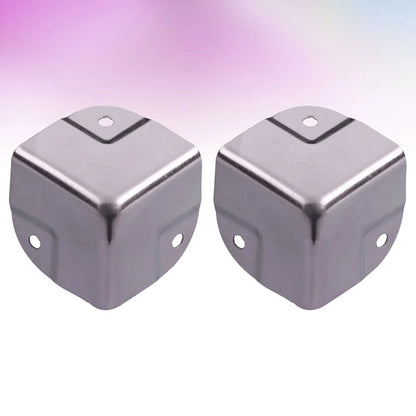 4 Pcs Stainless Steel Corner Protectors Decorative Edge Guards For Furniture Box Wrap Table Guard Hardware Brackets