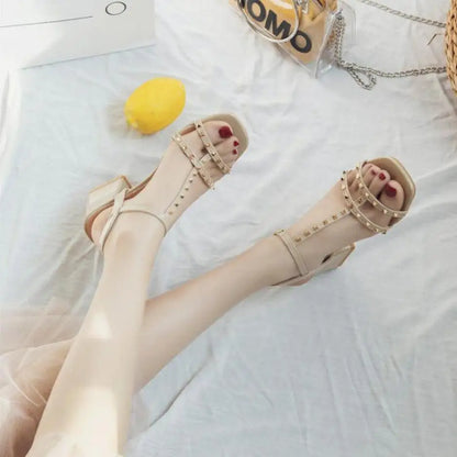 Chunky Sandal Woman Summer New 2024 Orthopedic Roman Wedge Rhinestone Sexy Medium Heel Mirror Luxury Designer Sandals for Women